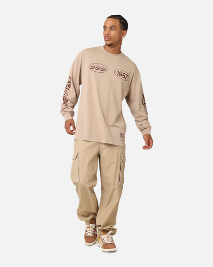 Mitchell & Ness Houston Rockets Tag Long Sleeve T-Shirt Khaki