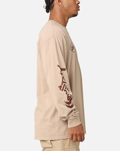 Mitchell & Ness Houston Rockets Tag Long Sleeve T-Shirt Khaki