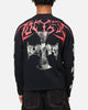 Loiter Cross Long Sleeve T-Shirt Black Acidwash