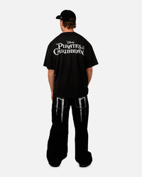 Goat Crew Disney Pirates Of The Caribbean Davy Jones Heavy T-Shirt Vintage Black