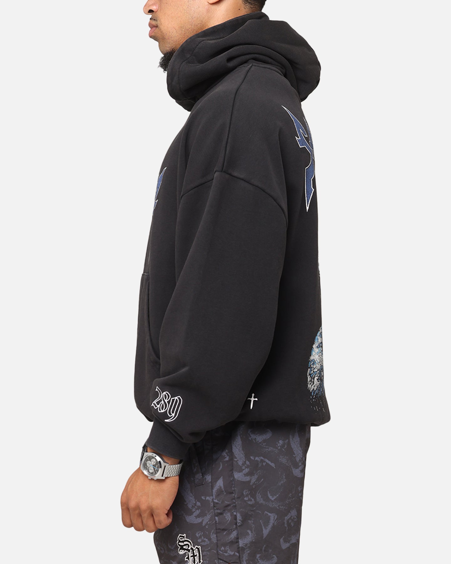 Saint Morta Year Of The Snake Hoodie Vintage Black | Culture Kings US