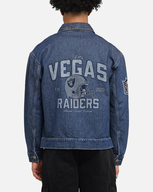 New Era Las Vegas Raiders NFL Denim Jacket Dark Blue