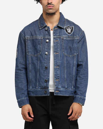 New Era Las Vegas Raiders NFL Denim Jacket Dark Blue