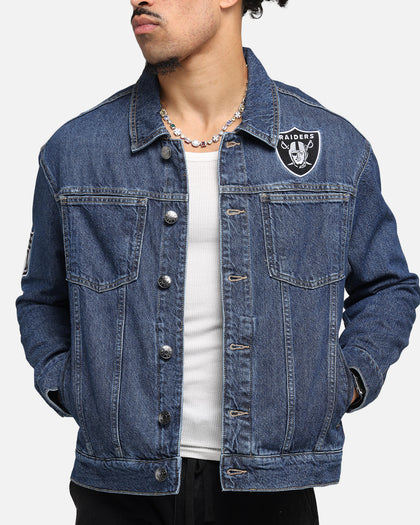 New Era Las Vegas Raiders NFL Denim Jacket Dark Blue