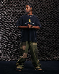 73Studio X Call Of Duty Modern Warfare 25 Streak Vintage T-Shirt Black Acidwash