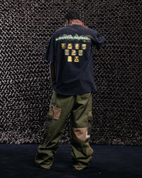 73Studio X Call Of Duty Modern Warfare 25 Streak Vintage T-Shirt Black Acidwash