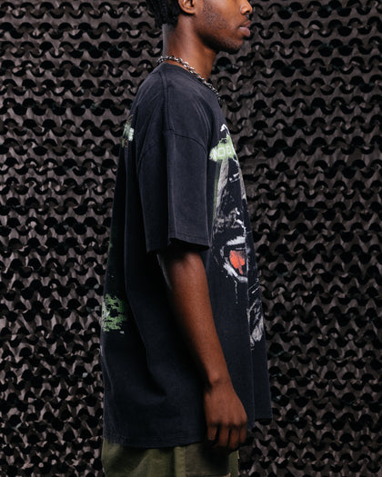 Goat Crew X Call Of Duty Modern Warfare 2 Vintage T-Shirt Black Acidwash