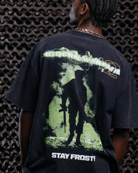 73Studio X Call Of Duty Modern Warfare 2 Vintage T-Shirt Black Acidwash