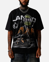 Culture Kings X Mclaren Lando Norris 'Vegas Grand Prix 2024' Signature T-Shirt Black Acidwash