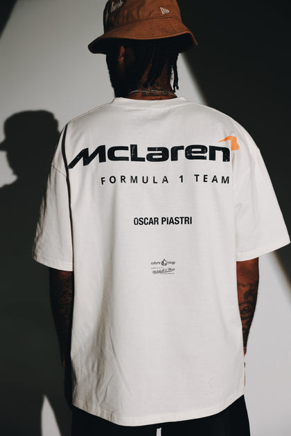 Culture Kings X Mclaren Oscar Piastri 'Vegas Grand Prix 2024' Helmet T-Shirt Off White