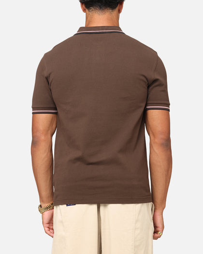 Fred Perry Twin Tipped Polo Shirt Brown