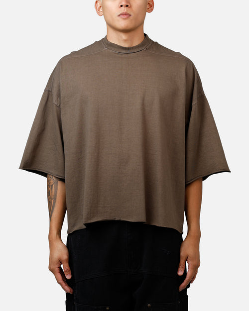 MNML Oversized Raw Hem T-Shirt Muddy Grey