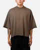 MNML Oversized Raw Hem T-Shirt Muddy Grey