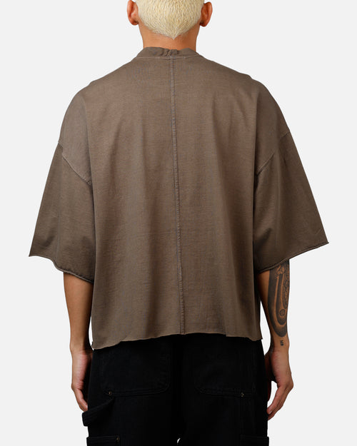 MNML Oversized Raw Hem T-Shirt Muddy Grey