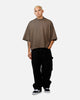 MNML Oversized Raw Hem T-Shirt Muddy Grey