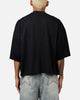MNML Oversized Raw Hem T-Shirt Washed Black