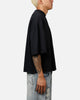 MNML Oversized Raw Hem T-Shirt Washed Black