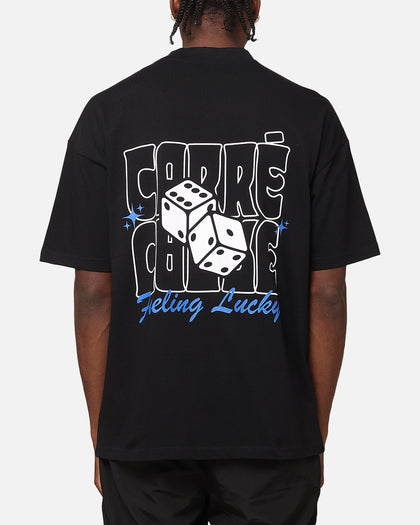 Carre Feeling Lucky Mock Neck T-Shirt Black