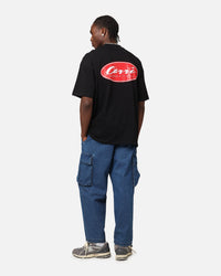 Carre Script Sport Mock Neck T-Shirt Black