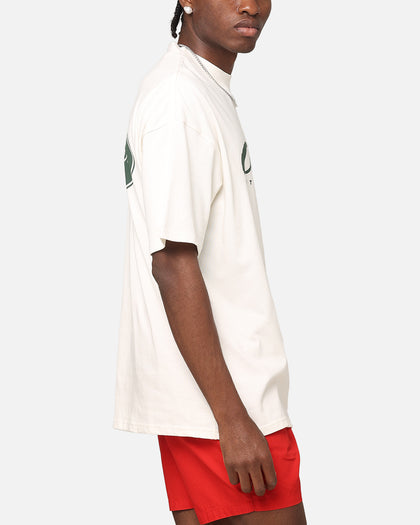 Carre Script Sport Mock Neck T-Shirt Off White