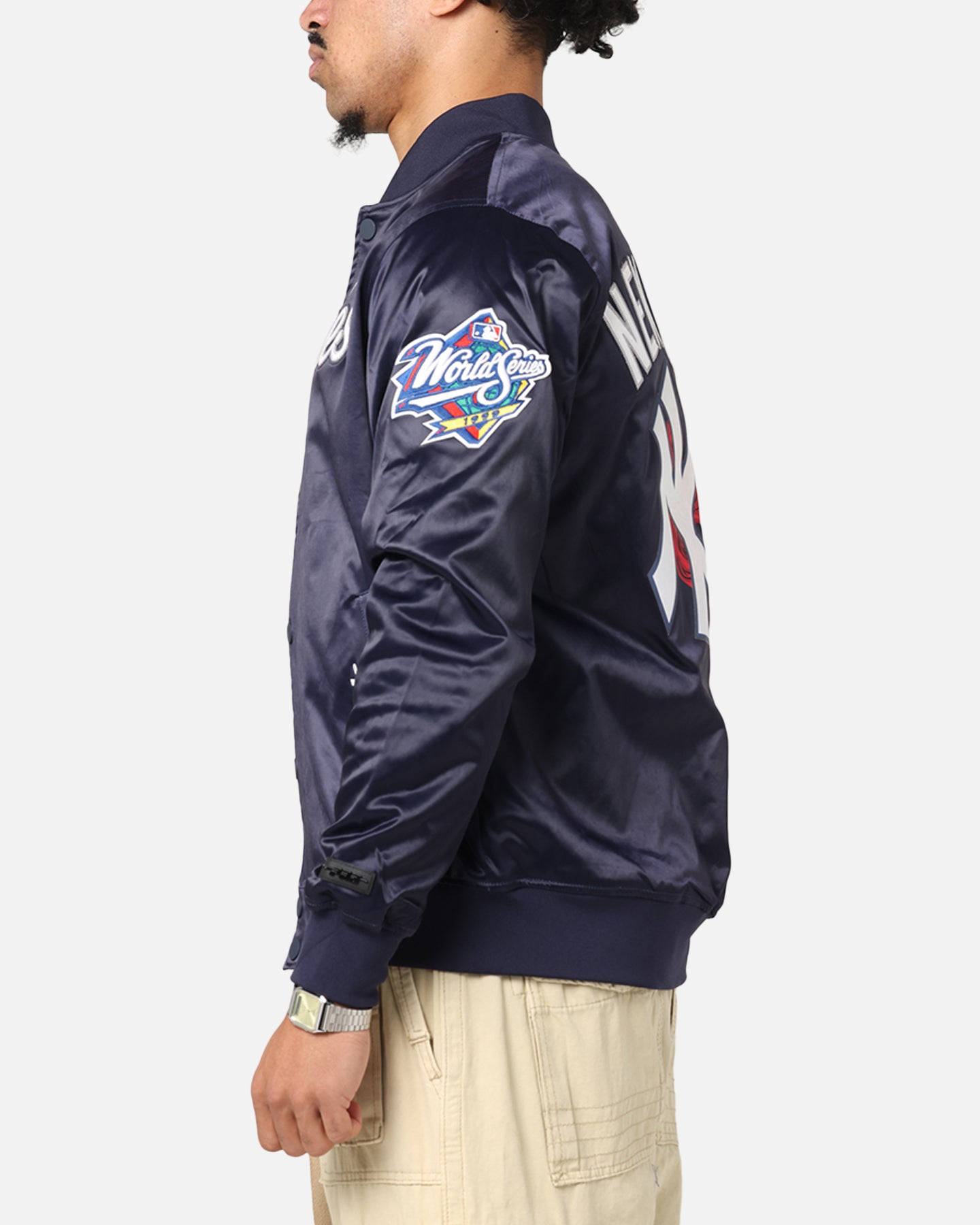 Pro Standard New York Yankees Roses Satin Jacket Navy | Culture