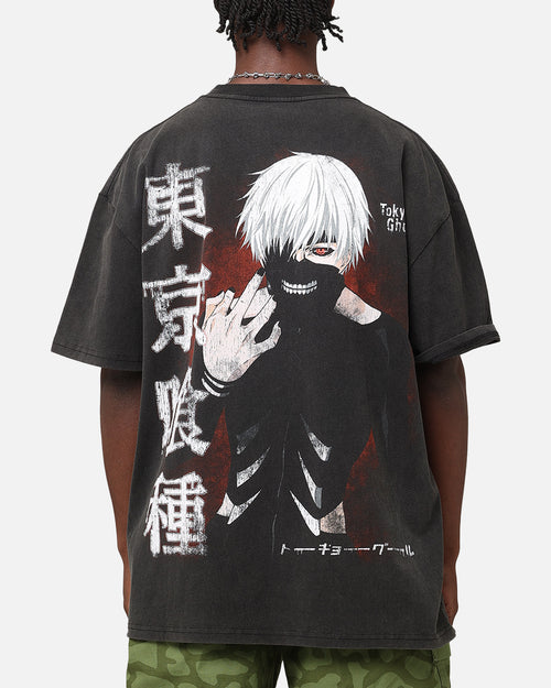 Goat Crew X Tokyo Ghoul Kaneki Heavy T-Shirt Vintage Black