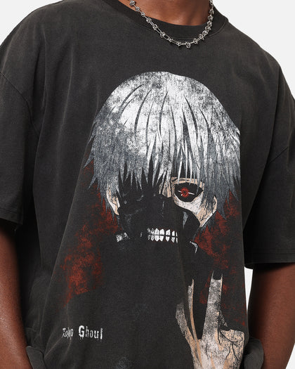 Goat Crew X Tokyo Ghoul Kaneki Heavy T-Shirt Vintage Black