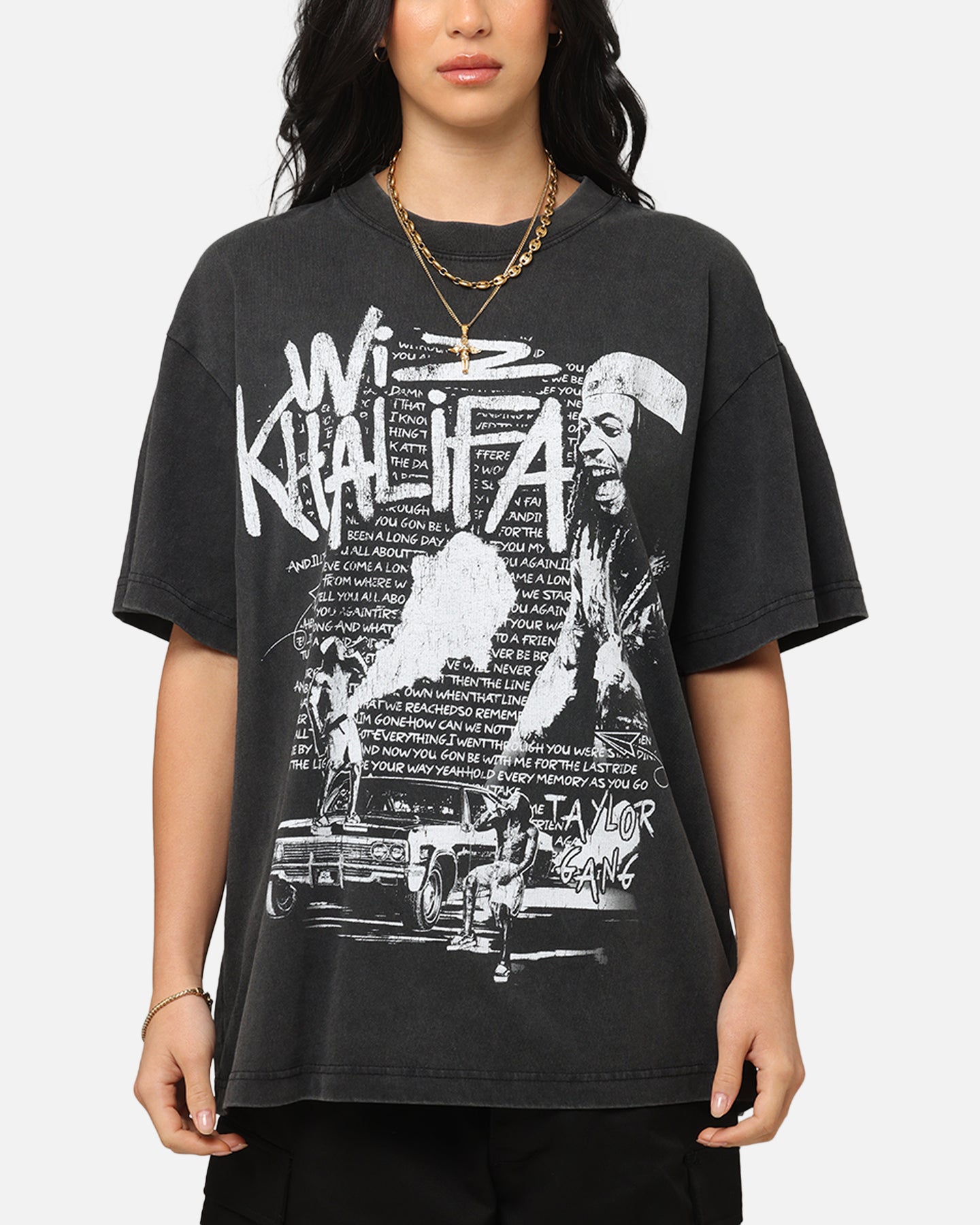 ID Supply Wiz Khalifa Up In Smoke T-Shirt Washed Black | Culture