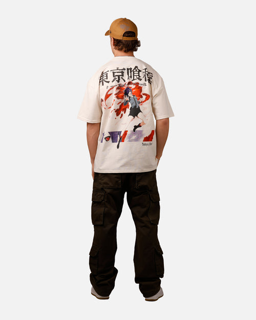 Goat Crew X Tokyo Ghoul Touka Vintage T-Shirt Off White