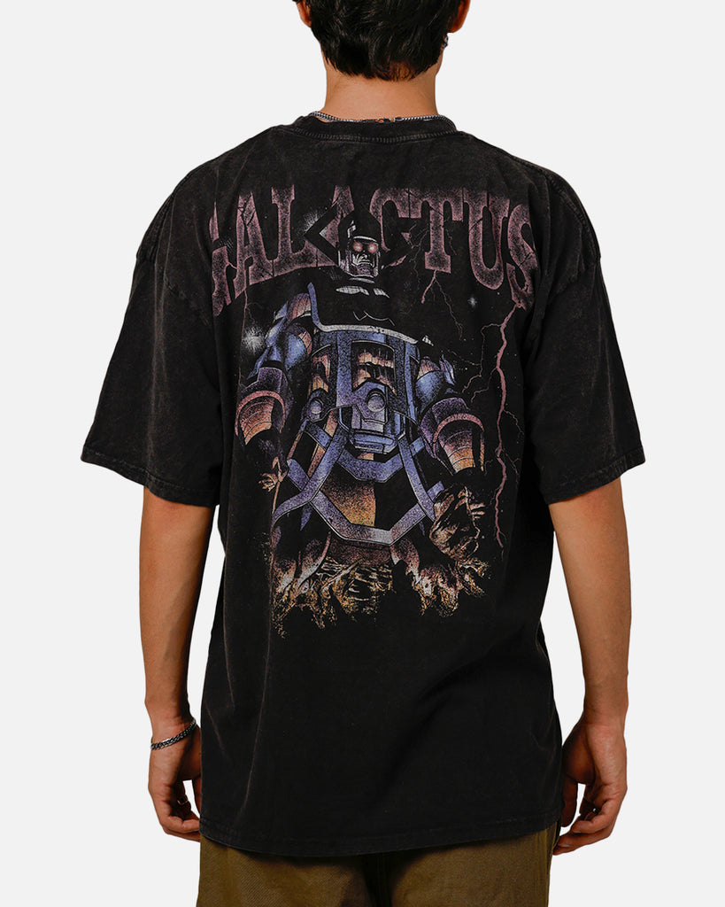 Accord 総柄 スカルスパイダー 90s Tシャツ 73Studio Marvel Galactus Vintage T-Shirt Black Acidwash | Culture
