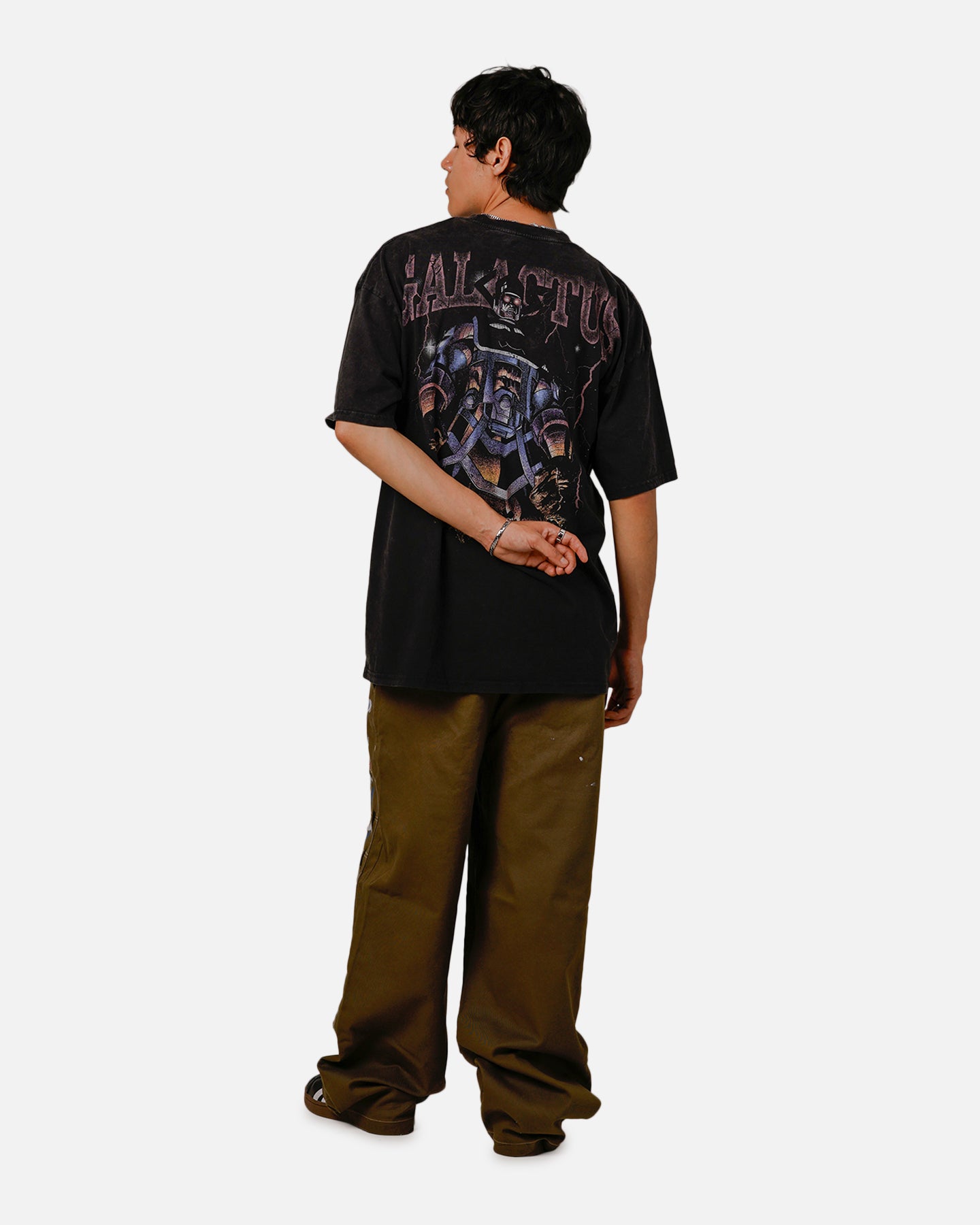 73Studio Marvel Galactus Vintage T-Shirt Black Acidwash | Culture