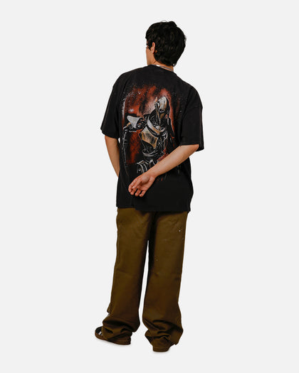 Goat Crew Star Wars Grevious Vintage T-Shirt Black Acidwash