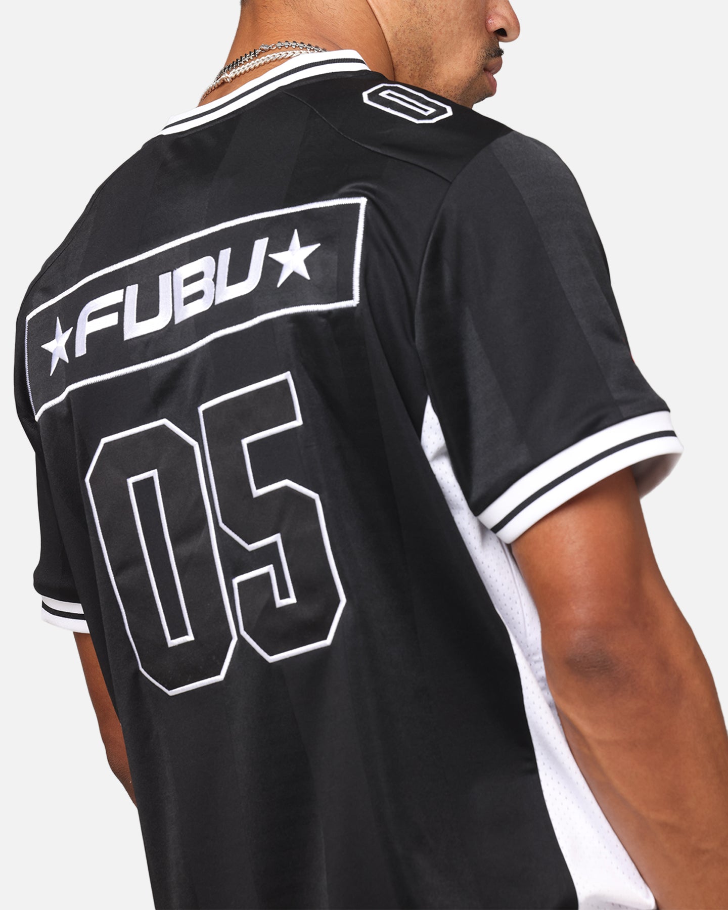 FUBU U.S.A. アメリカンフットボールシャツ Fubu Corporate Football Jersey Black/White/Red | Culture Kings US