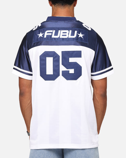 Fubu Football Jersey White/Navy