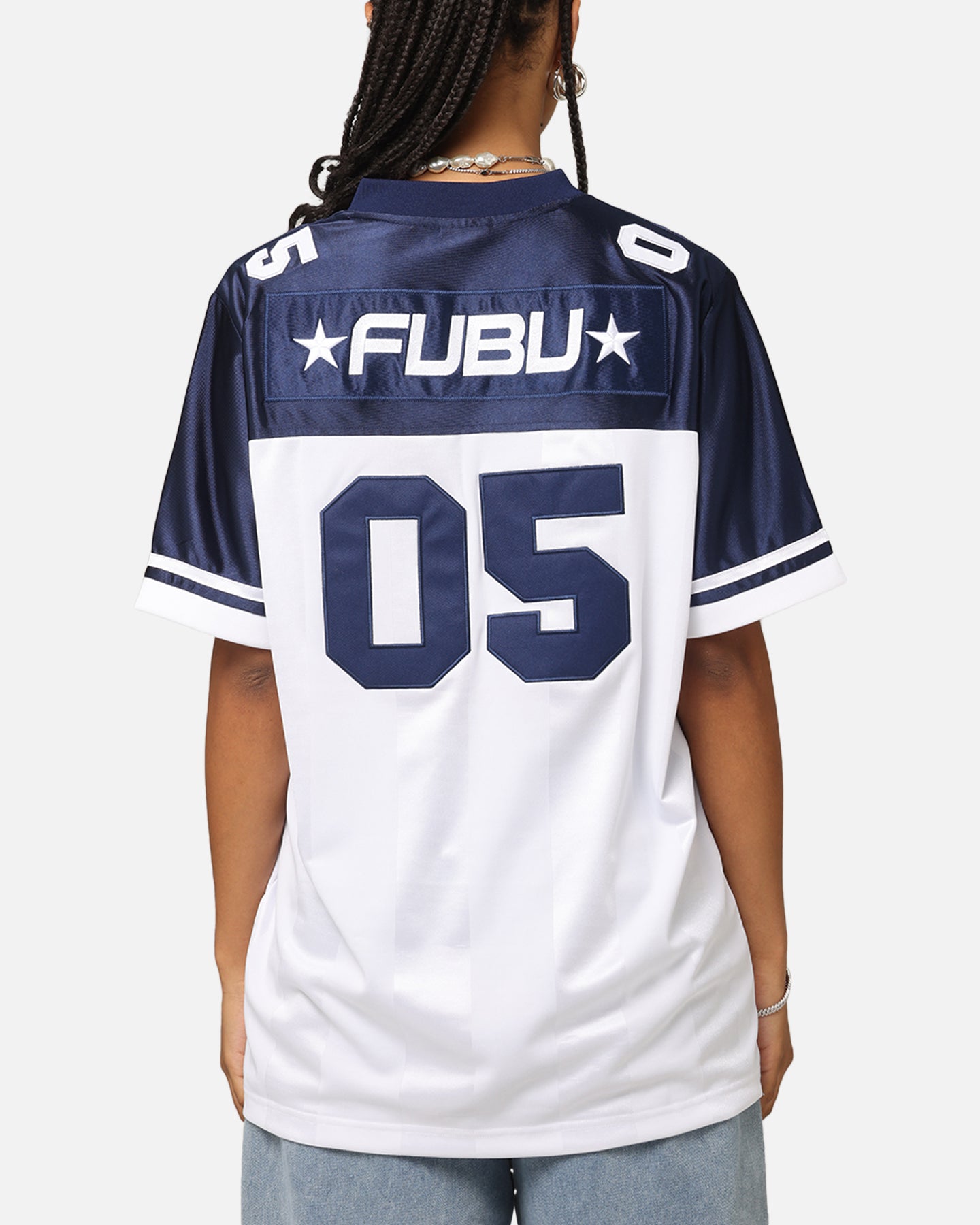 Fubu Football Jersey White/Navy | Culture Kings US