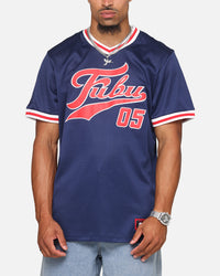 Fubu Mesh T-Shirt Navy/Red/White