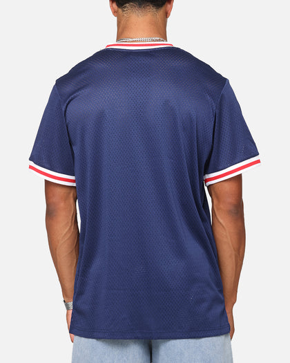 Fubu Mesh T-Shirt Navy/Red/White