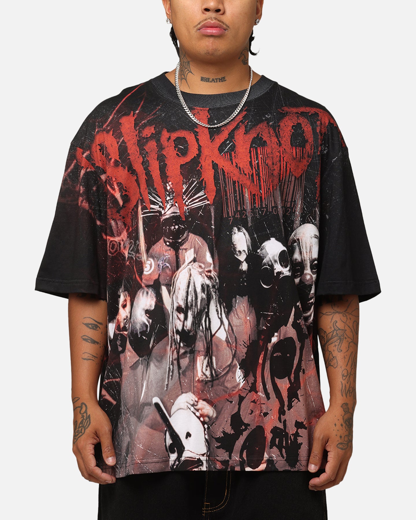 Slipknot Slipknot All Over T-Shirt Washed Black | Culture Kings US