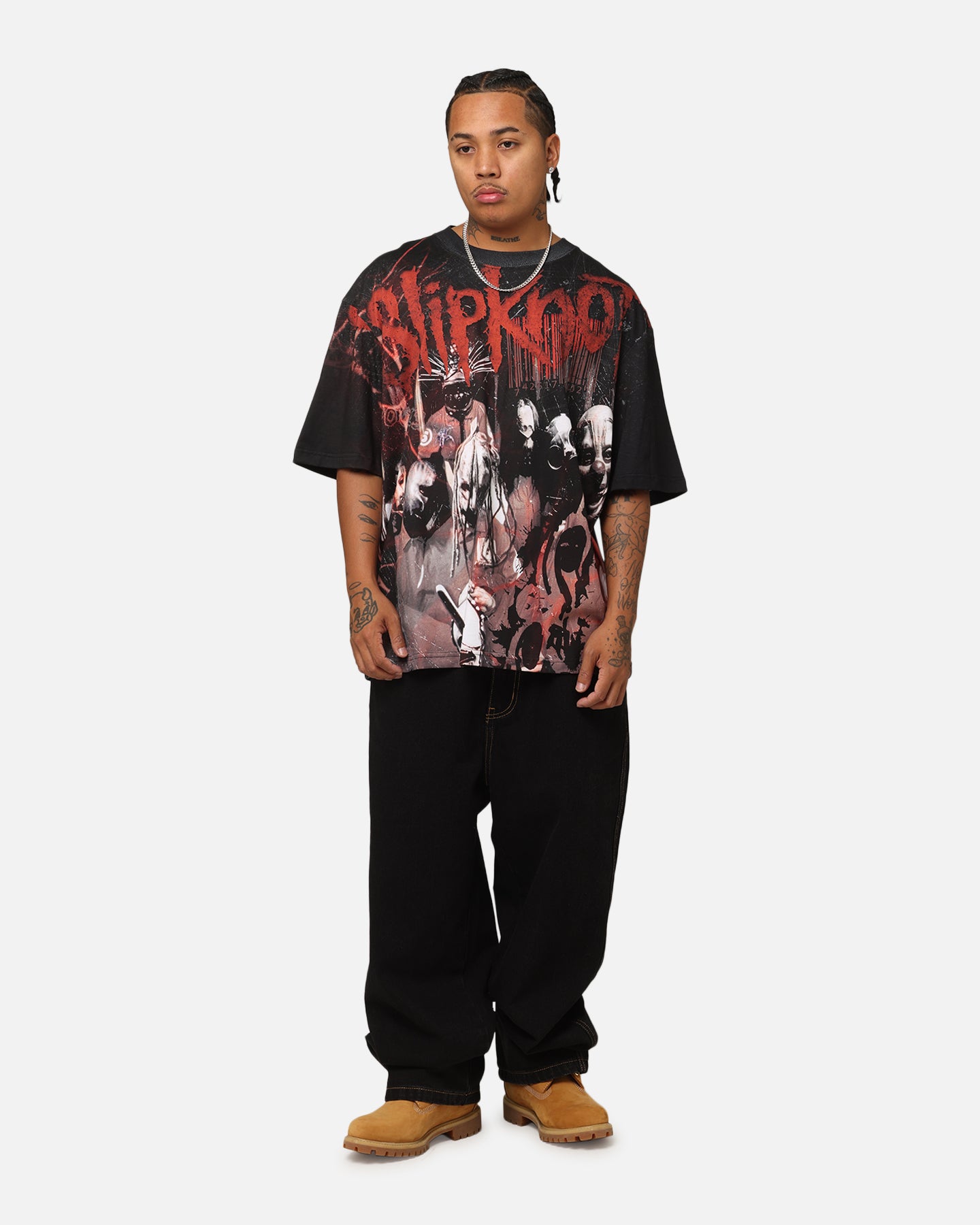 Slipknot Slipknot All Over T-Shirt Washed Black | Culture Kings US