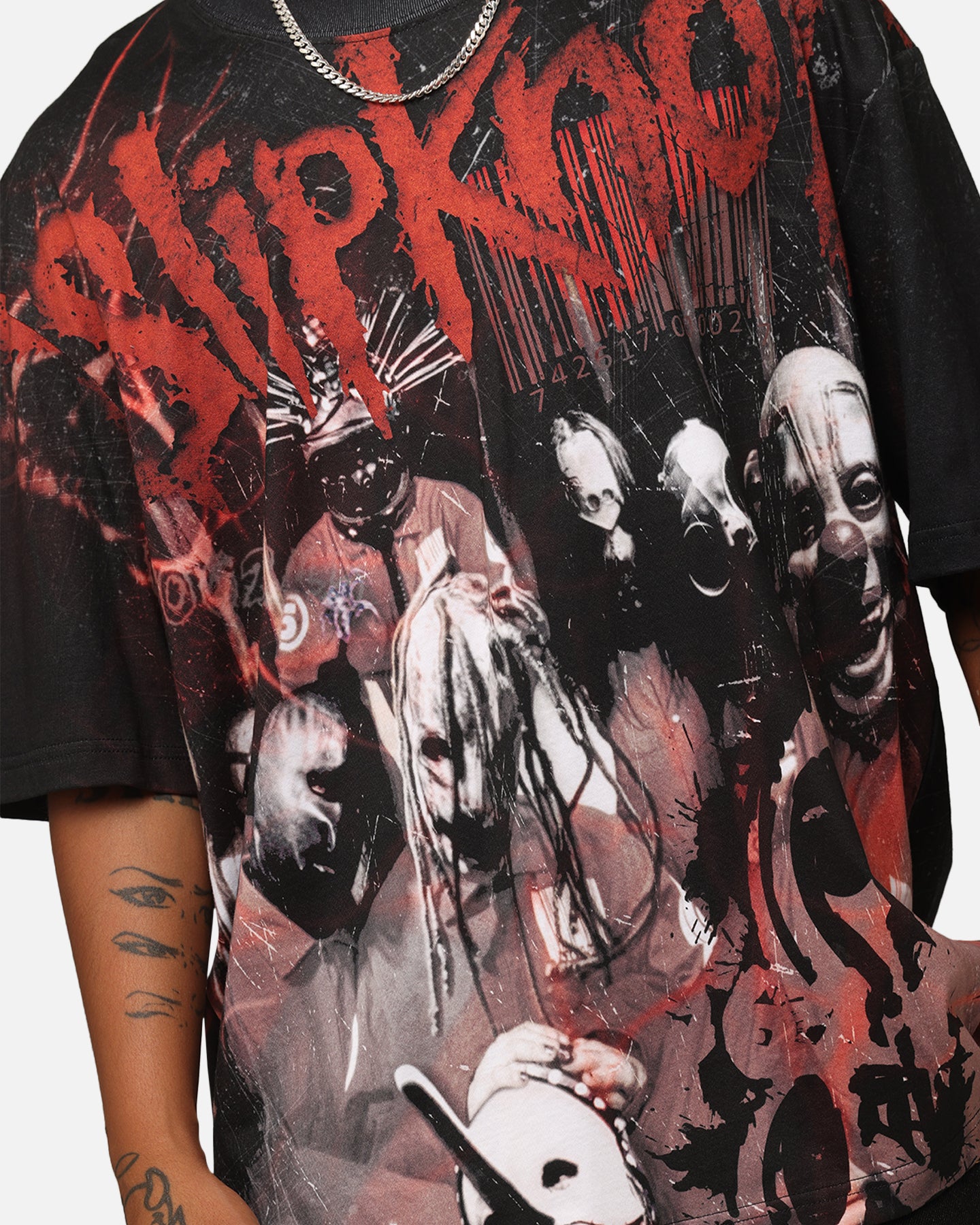 Slipknot Slipknot All Over T-Shirt Washed Black | Culture Kings US
