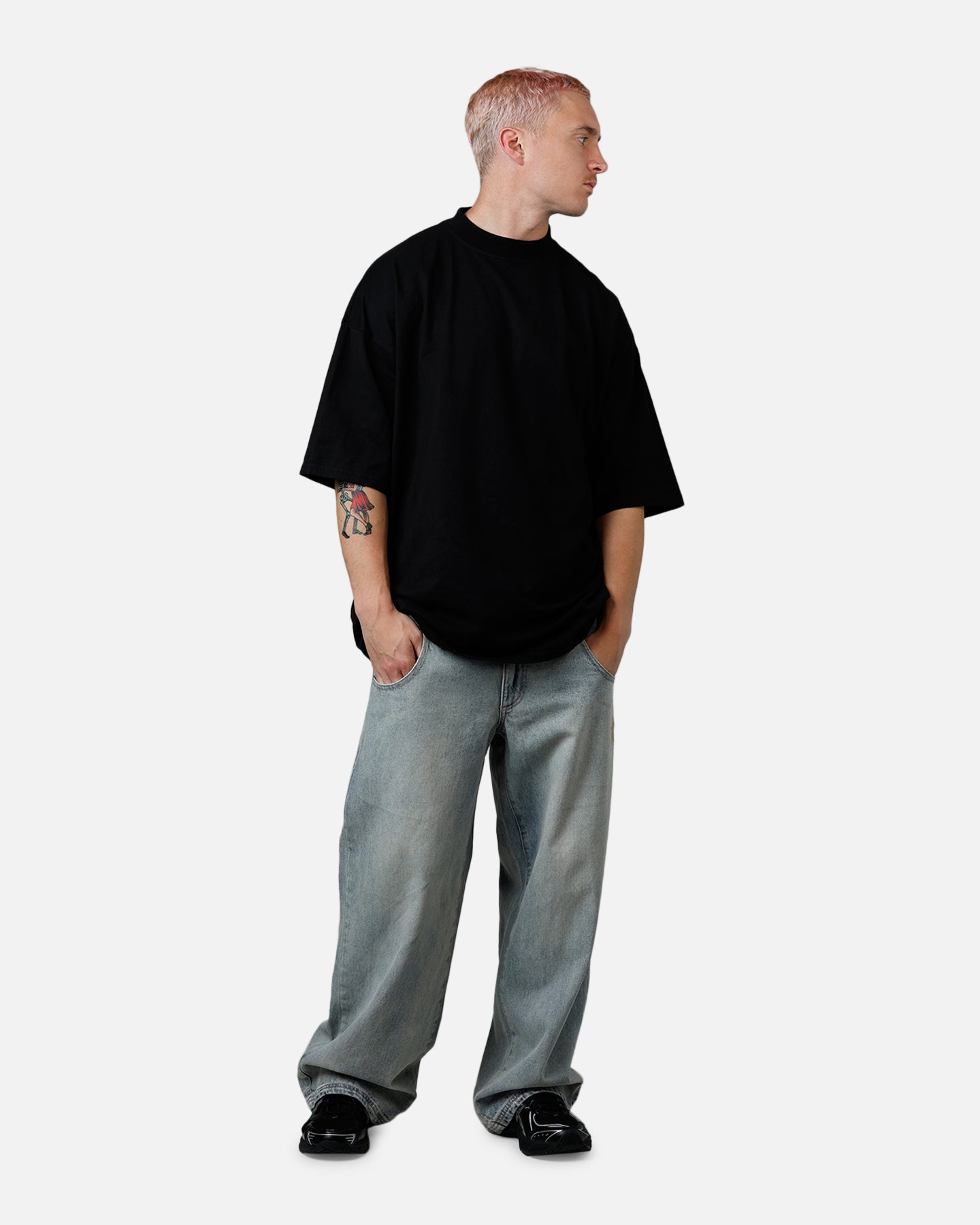 Culture Kings Everyday Mock Neck T-Shirt Black | Culture Kings US