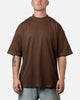Culture Kings Everyday Mock Neck T-Shirt Brown
