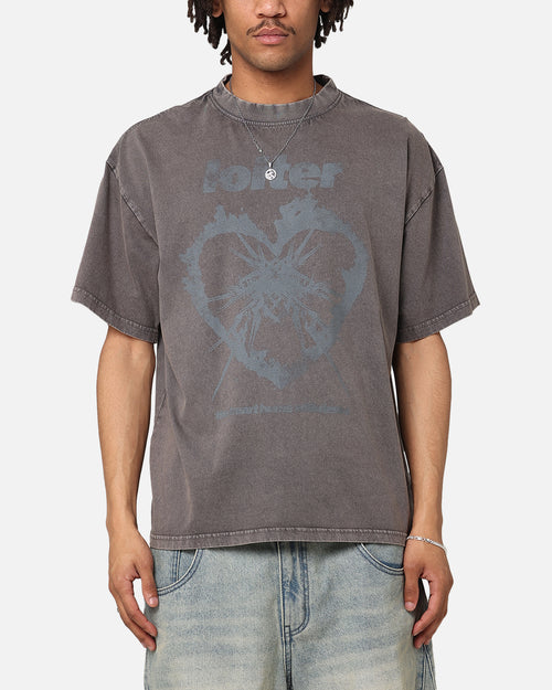 Loiter Desire T-Shirt Washed Charcoal