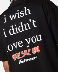 Loiter Love Sick T-Shirt Black