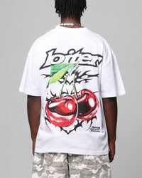 Loiter Cherry Pick Drop T-Shirt White