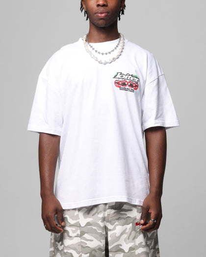 Loiter Cherry Pick Drop T-Shirt White