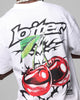 Loiter Cherry Pick Drop T-Shirt White