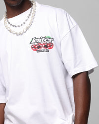 Loiter Cherry Pick Drop T-Shirt White