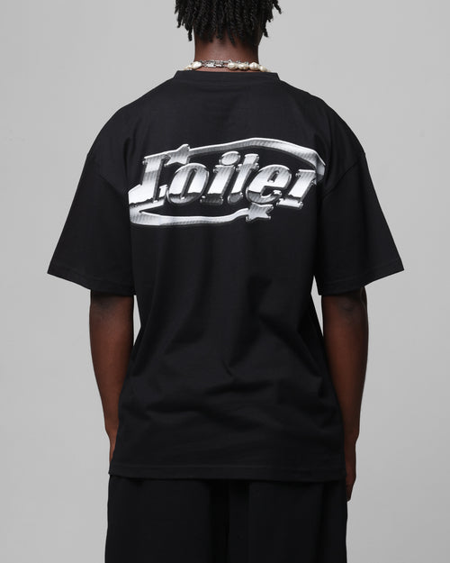 Loiter Chrome Logo T-Shirt Black