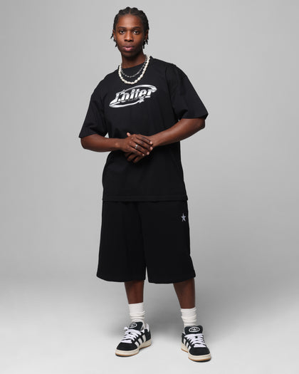 Loiter Chrome Logo T-Shirt Black